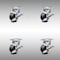Service Caster 4 Inch SS Glass Filled Nylon Caster Set with Roller Bearings & Brake/Swivel Lock SCC-SS30S420-GFNR-TLB-BSL-4 - alternate 1